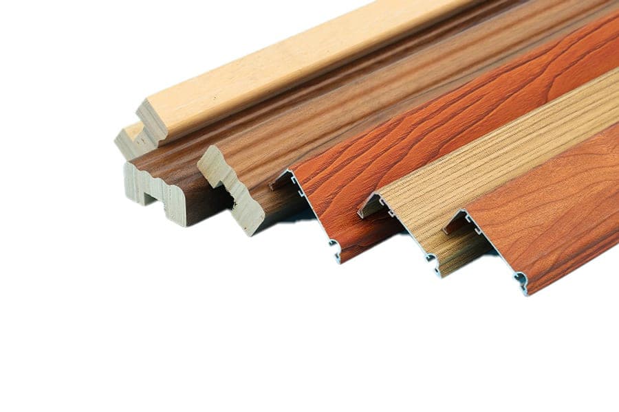 Nẹp dán cạnh gỗ nhiều màu xếp cạnh nhau