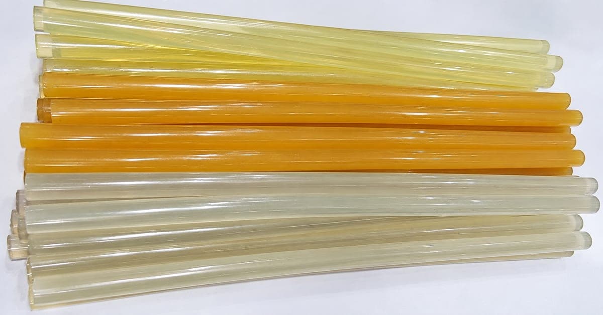 Thanh keo nến hot melt các màu trong, vàng nhạt, hổ phách