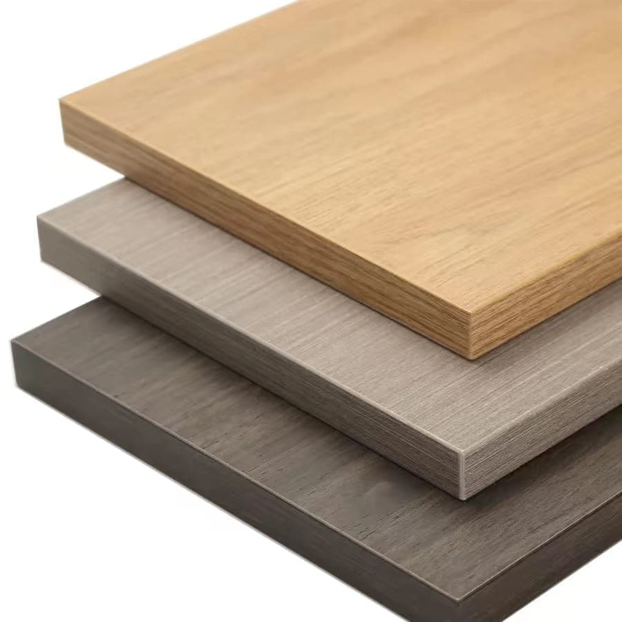 Ba lớp ván gỗ công nghiệp nhiều màu xếp chồng